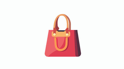 Bag icon flat vector isolated on white background