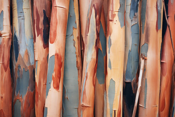 Eucalyptus Bark: Stunning patterns on eucalyptus trees.