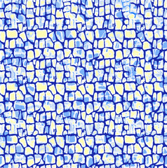 Blue Ocean Ripples Texture Seamless Repeat Pattern