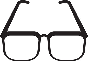illustration of a reading glasses icon with an open frame