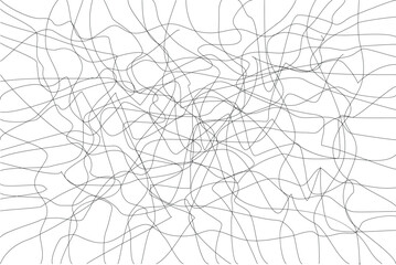 abstracted random line linear drawing - obrazy, fototapety, plakaty