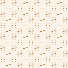 seamless abstract pattern with decorative elements beige background for background textures fabric surface design packaging vector illustration