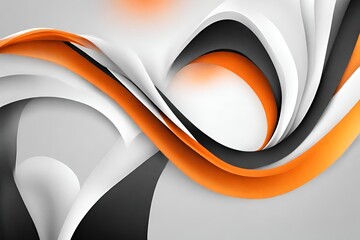 Abstract gradient smooth white orange black color background image