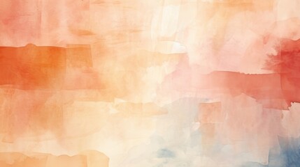 Abstract Watercolor background in Beige and peach, Abstract Boho Watercolor style background, linen texture, copy space,wallpaper,website background,graphic design