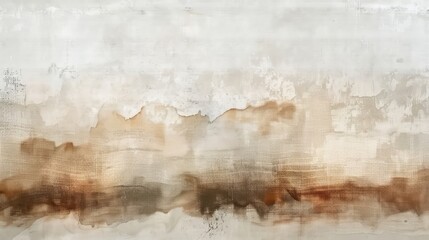 Fototapeta premium Abstract Watercolor background in cream, white, grey, Abstract Boho Watercolor style background, linen texture, copy space, wallpaper,website background,graphic design 