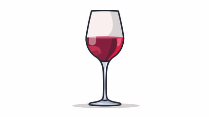 An Icon Illustration Isolated on a Background Wine 