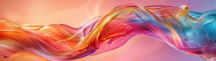 A vibrant swirl of colorful liquid art creating a mesmerizing abstract background, soft tones, fine details, high resolution, high detail, 32K Ultra HD, copyspace