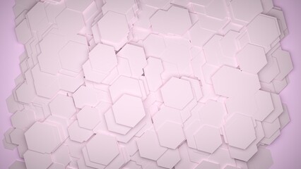 pink background with honeycomb