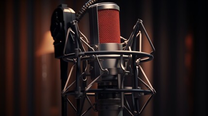 studio microphone.