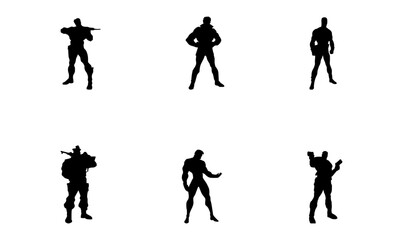 Action Man Vectors Icon Set