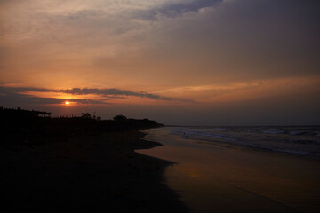Hermoso Atardecer en Playas de Alvarado, Veracruz.