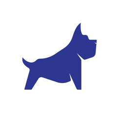 Dog icon vector logo design template.