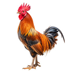 Fototapeta premium Rooster isolated on transparent background