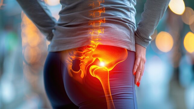 Person with lower back pain, capturing the discomfort and challenges faced by individuals experiencing lumbar discomfort, highlighting the need for attention and care in managing spinal health