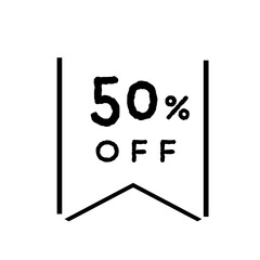 オープンセール用シンプルフレーム　イラストベクター素材