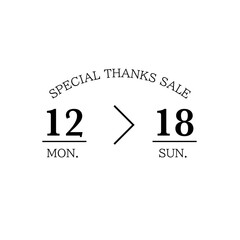 オープンセール用シンプルフレーム　イラストベクター素材