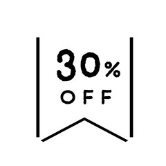 オープンセール用シンプルフレーム　イラストベクター素材