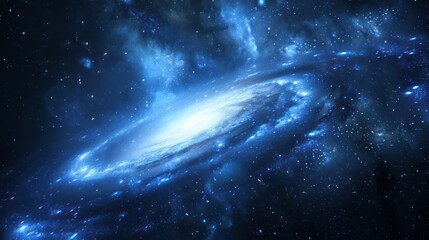 Fototapeta premium Space background featuring dynamic speed of light in a galaxy