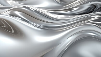 Obraz premium abstract silver background of metal with wave