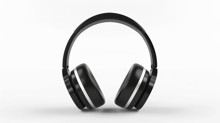 Fototapeta premium Blank mockup of premium wireless headphones with active noisecancellation technology for a fully immersive experience. .