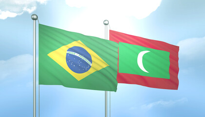 Brazil and Maldives Flag Together A Concept of Relations