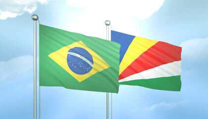 Brazil and Seychelles Flag Together A Concept of Relations