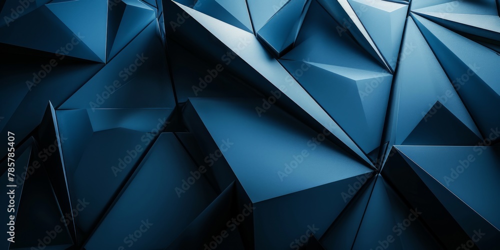 Poster monochrome patterned backdrop with a pop of blue triangle. abstract geometric composition.