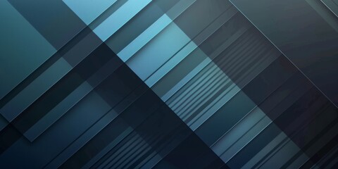 Contrast of black and white with a hint of blue triangle. Abstract minimalist pattern.