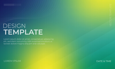 Vibrant Vector Gradient Grainy Texture in Green Yellow and Indigo Variations