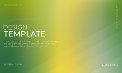 Modern green yellow and gold Vector Gradient grainy texture backdrop