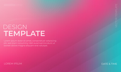 Stylish Pink and Teal Blue Vector Gradient Grainy Texture Background Design