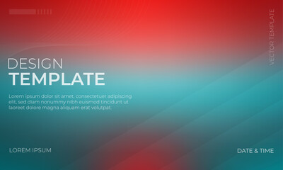 Creative Vector Gradient Grainy Texture in Red Gray and Teal Hues