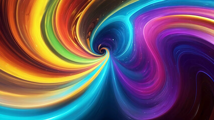 Obraz premium abstract colorful swirl background with motion blur effect