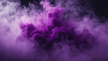 ai genertative of hyper realistic of a purple thick smoke with dark backgrounds