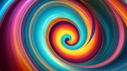 Obraz premium abstract colorful swirl background with motion blur effect