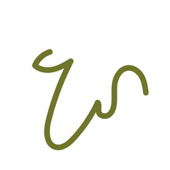 Green squiggle lines abstract 