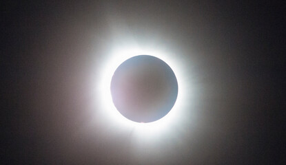 Total Solar Eclipse, Seen From Dublin, Ohio, April 8, 2024 - obrazy, fototapety, plakaty