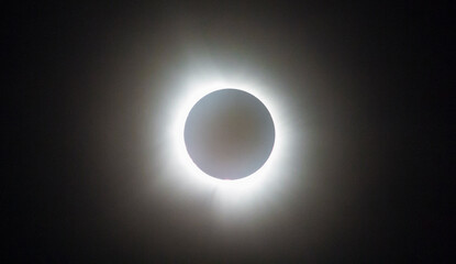 Total Solar Eclipse, Seen From Dublin, Ohio, April 8, 2024 - obrazy, fototapety, plakaty