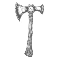 ax images using Old engraving style body black color only