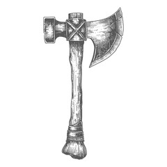 ax images using Old engraving style body black color only