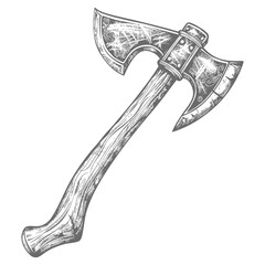 ax images using Old engraving style body black color only