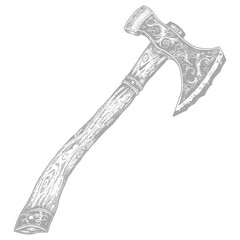ax images using Old engraving style body black color only