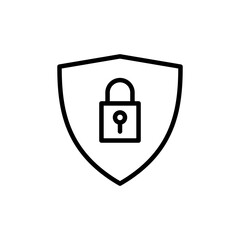 Security icon vector isolated on white background. protection icon. privacy. vpn