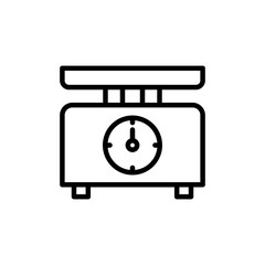 Scales icon vector isolated on white background. Law scale icon. Scales vector icon. Justice