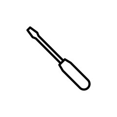 Screwdriver icon vector isolated on white background. Screwdriver vector icon
