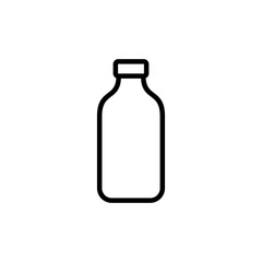 Bottle icon vector isolated on white background. Bottle vector icon