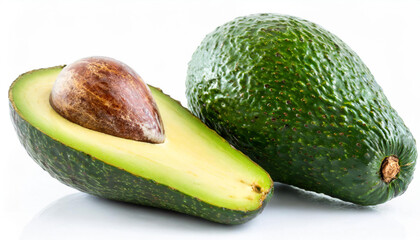 avocado isolated on white background