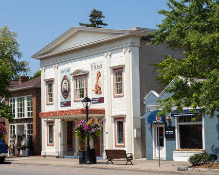 Niagara On The Lake, Canada, August 25, 2020; The Royal George Theater, one of the venues of the Shaw Festival dedicated to George Bernard Shaw plays