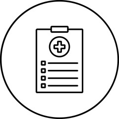 Fototapeta premium Medical History Icon