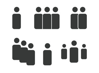 Business group concept people silhouettes